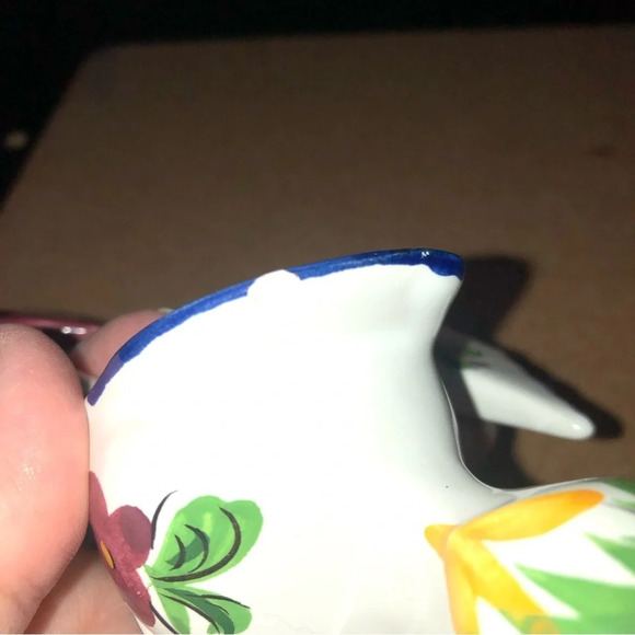 5/$25 
Rooster 5”Fish 2”Painted  Ceramic Figurines Portugal Style Colourful Chip - Picture 5 of 8